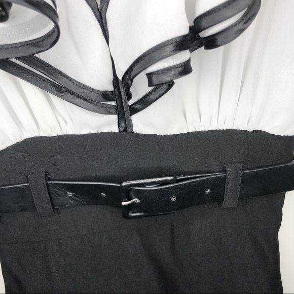 Urban Behaviour S Black White Blouse Skirt Dress - Picture 3 of 8